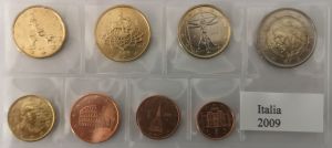 ITALY 2009 - EURO COIN SET - UNC